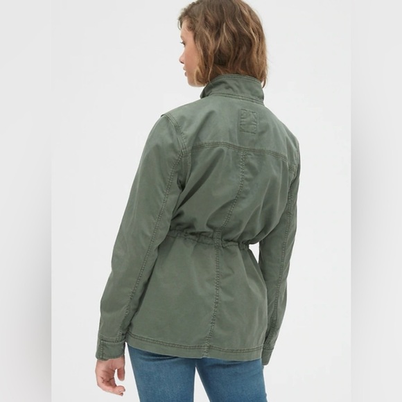 Ann Taylor LOFT Women's XS Olive Green Utility Jacket Water Resistant Casual - Picture 1 of 5